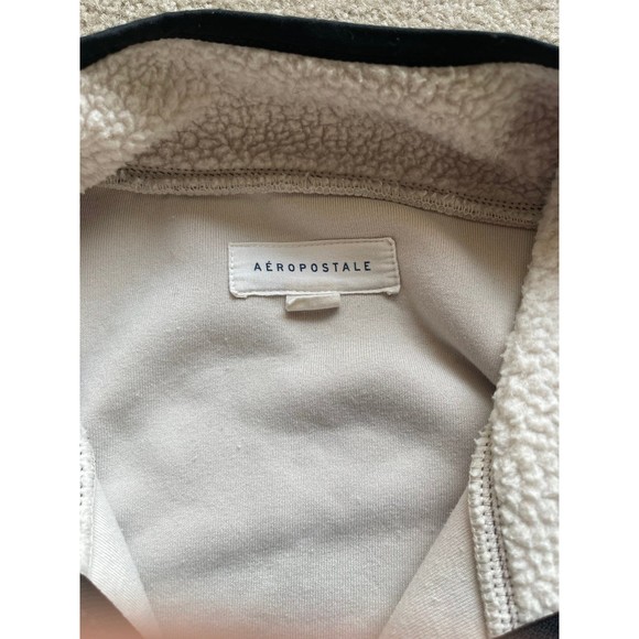 Aeropostale Jacket Men's size Large Sherpa Fleece Mock-Neck - Picture 6 of 6